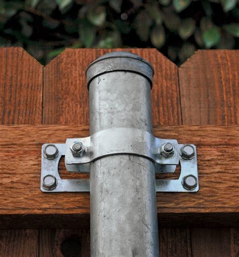 wood fence metal posts brackets|outside corner bracket for fence.